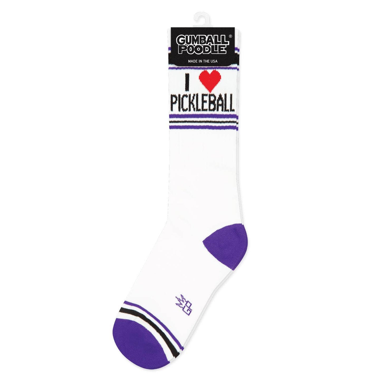 I Love Pickleball Gym Crew Socks