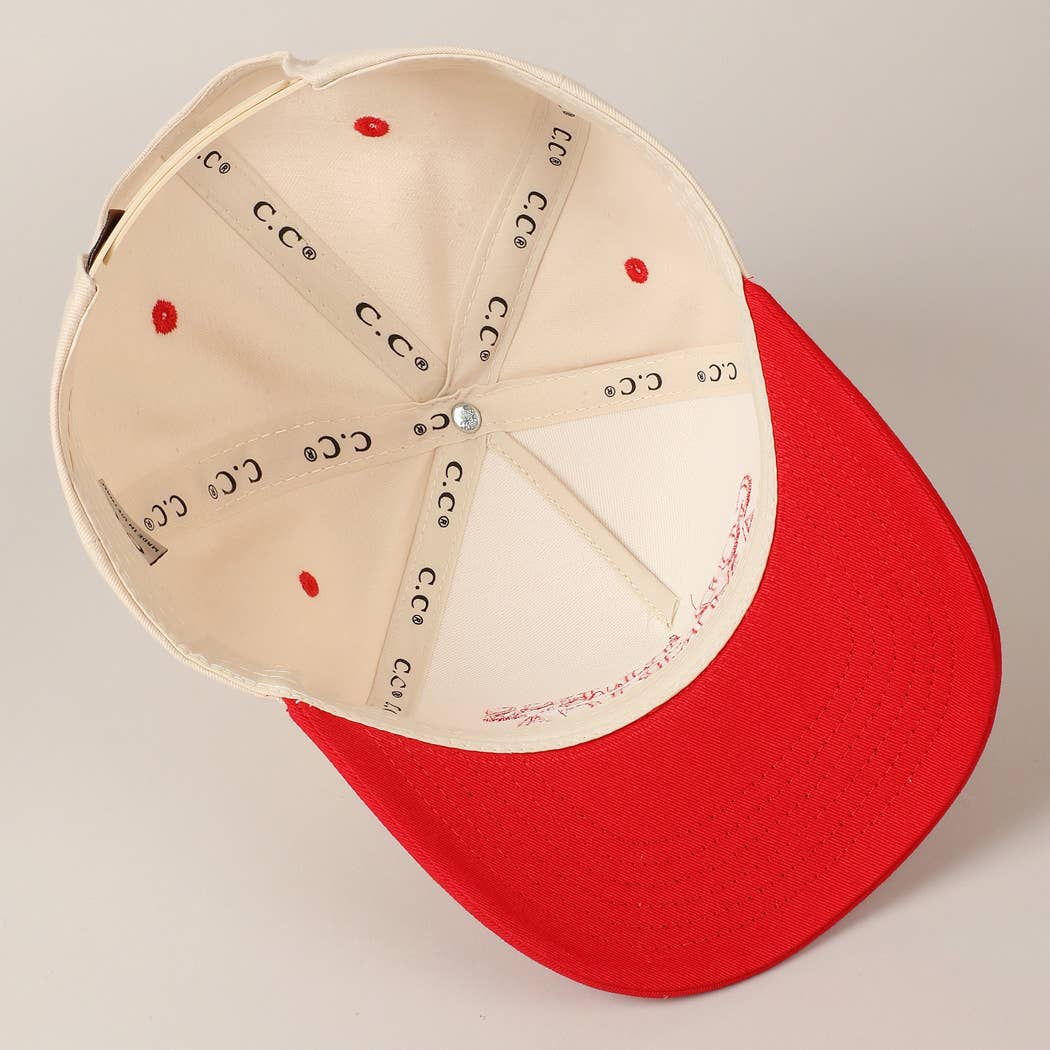 God Bless America Two-Tone Canvas Cap