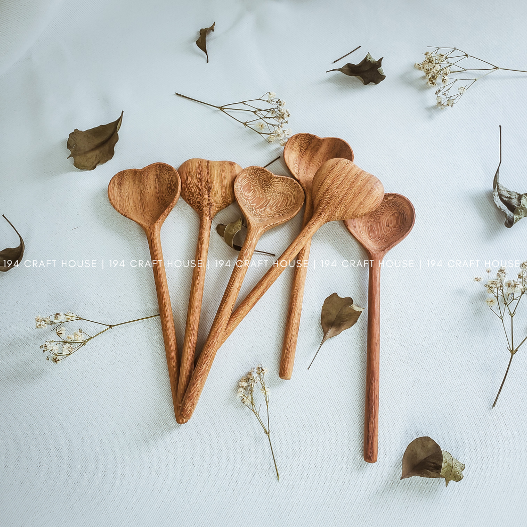 Best Mom Ever Engraved Wooden Heart Spoon