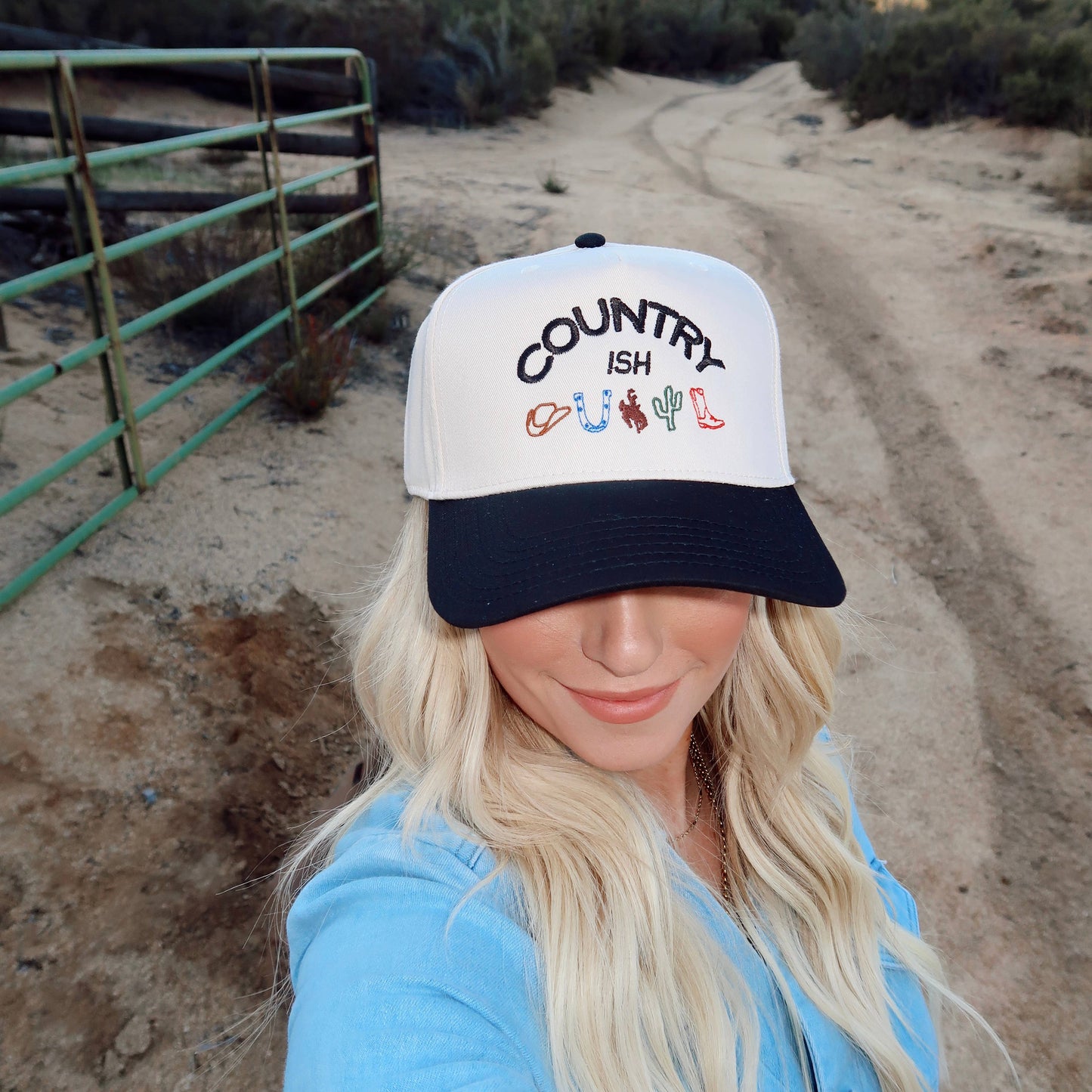 Country-ish Embroidered Hat