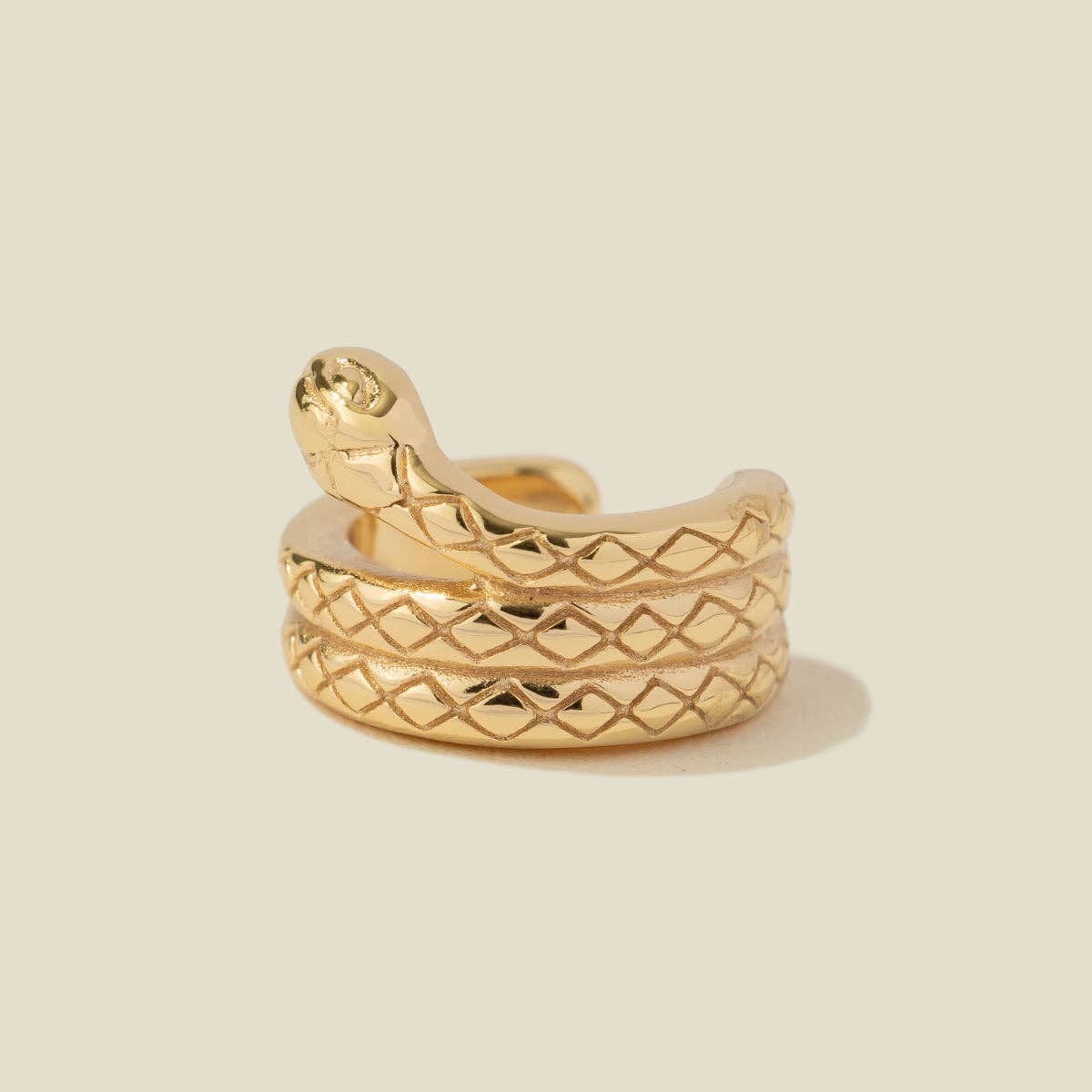 Single Snake Ear Cuff - Gold Vermeil