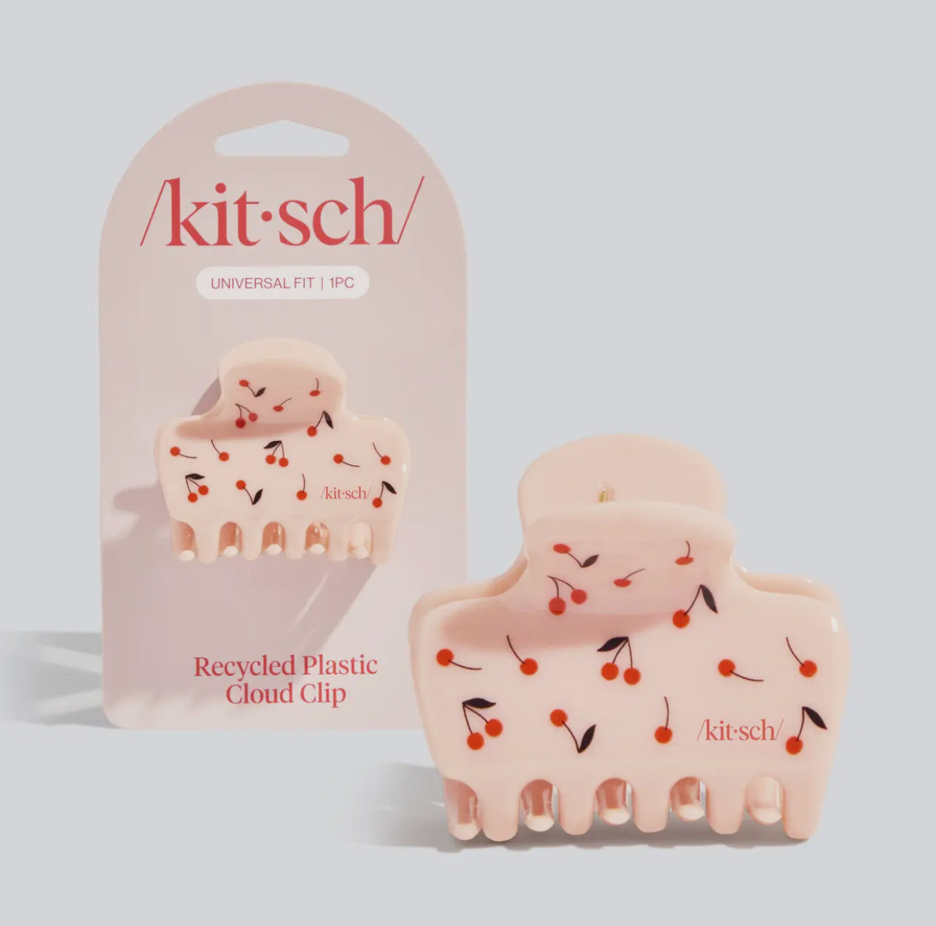 Recycled Plastic Medium Cloud Clip - Cherry Print