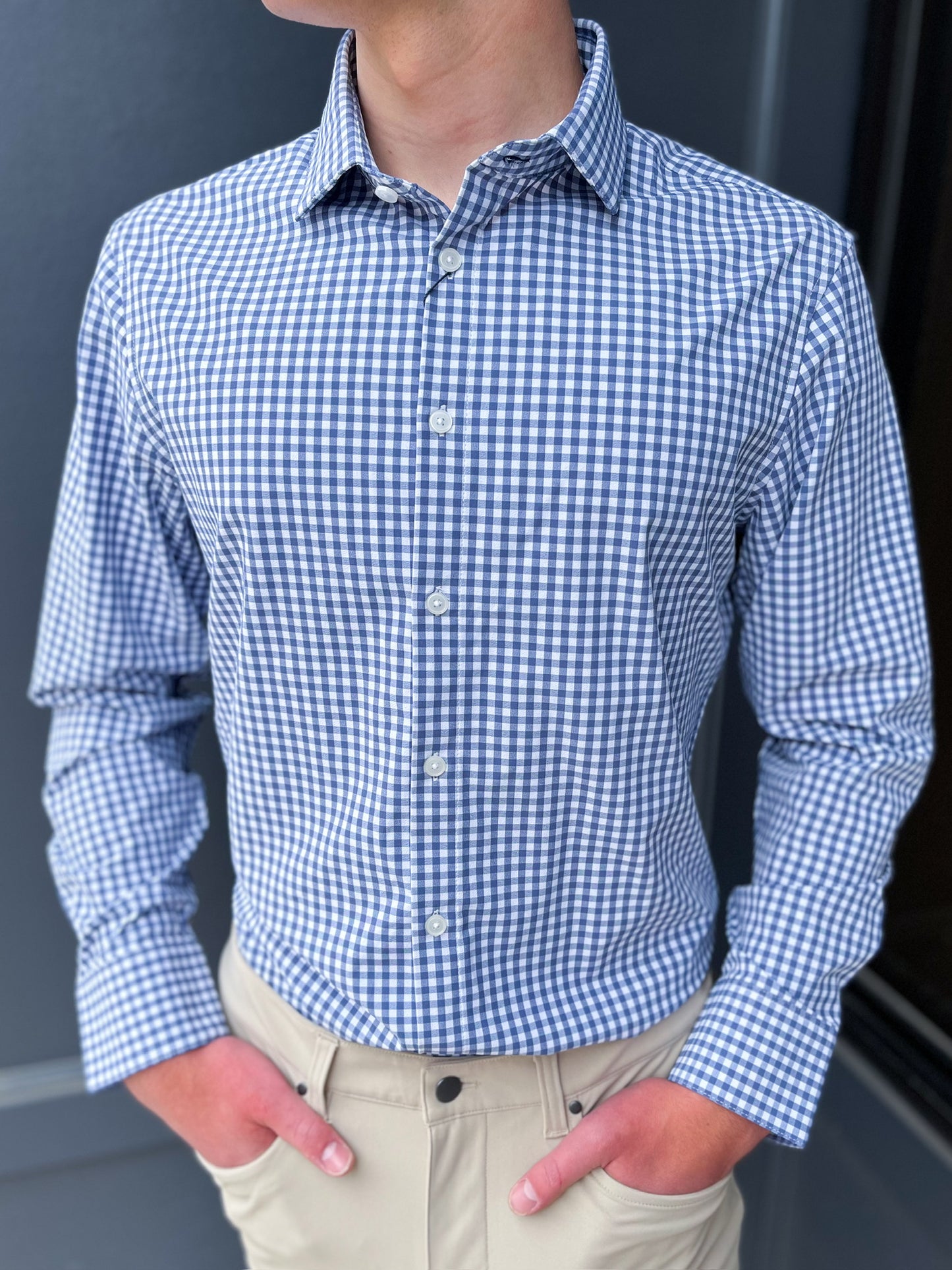 Leeward LS - Coastal Fjord Alamo Gingham