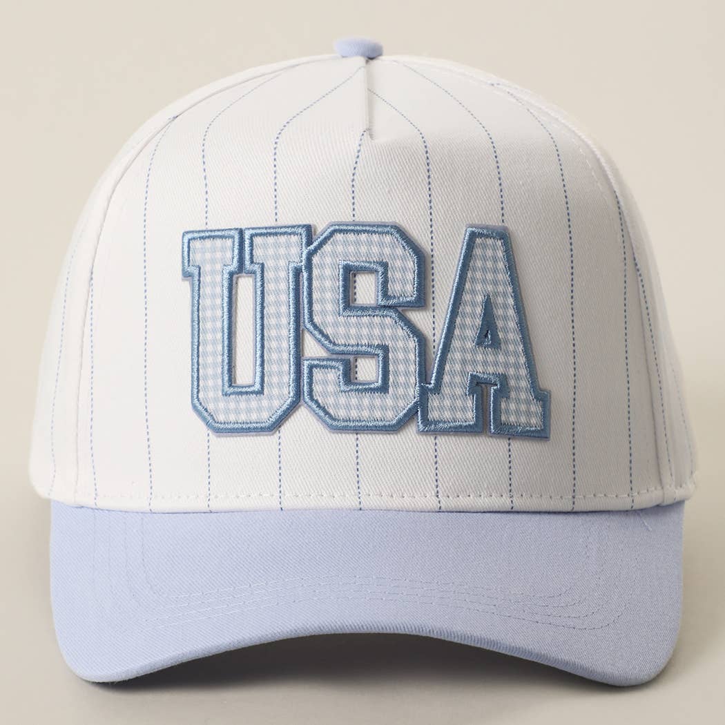 USA Gingham Trucker Hat