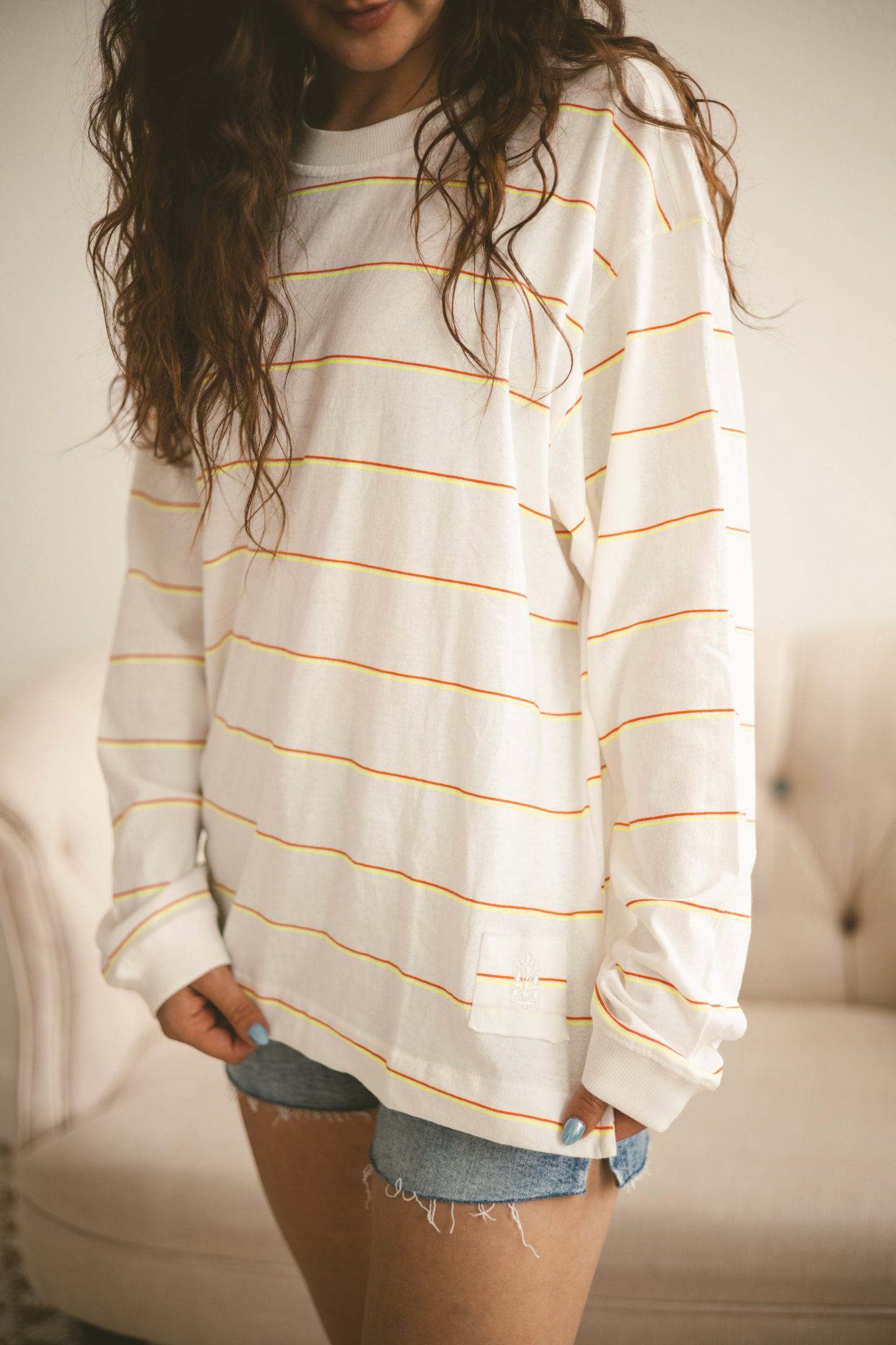 Hustle Layer - Awning Stripe Ivory