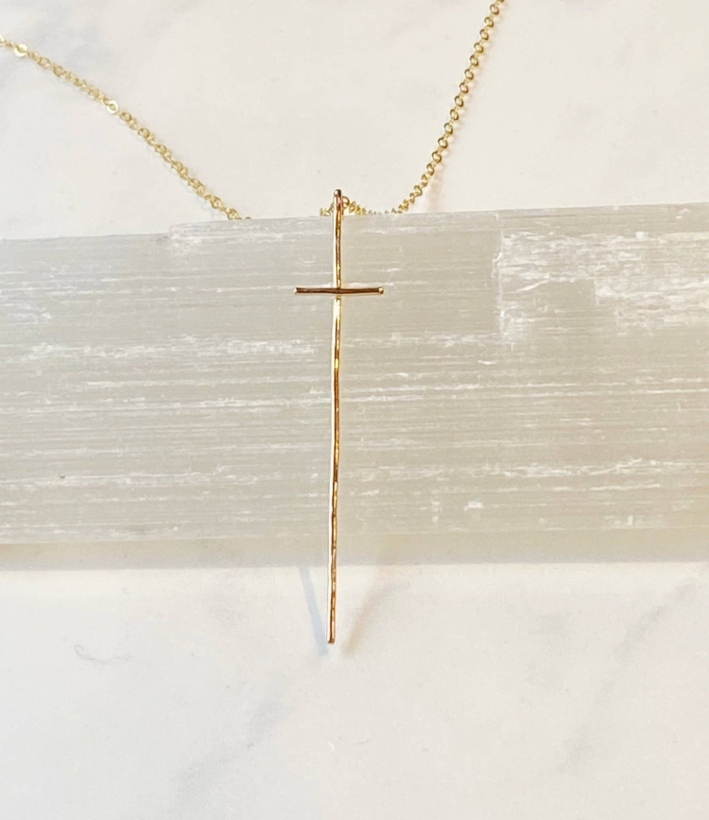 Modern Cross Necklace -14kt Gold Filled