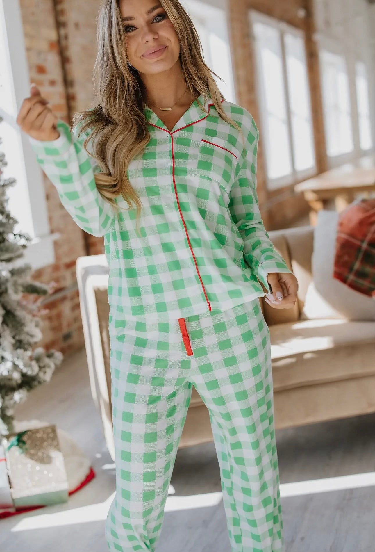 Kiara Plaid Pajamas