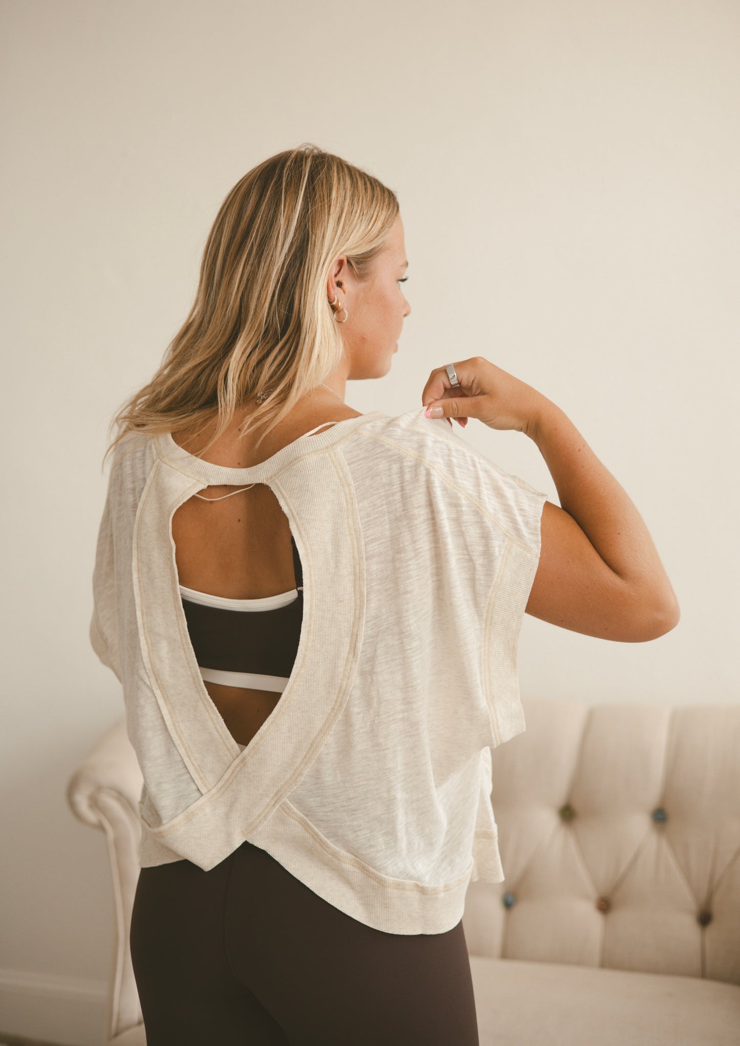 My Time Tee - Oatmeal Heather