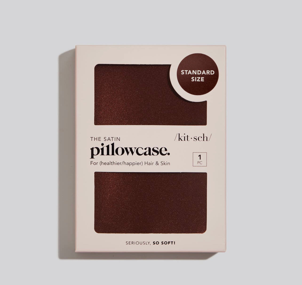 Satin Pillowcase - Chocolate