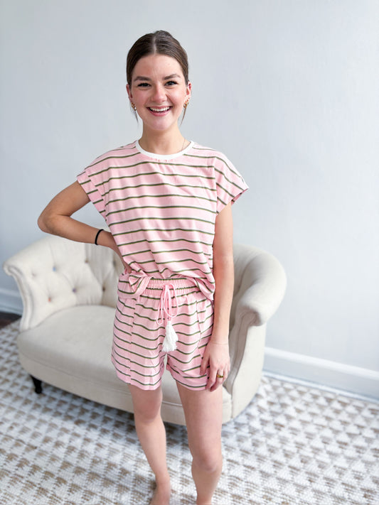 Piper Stripe Short Set