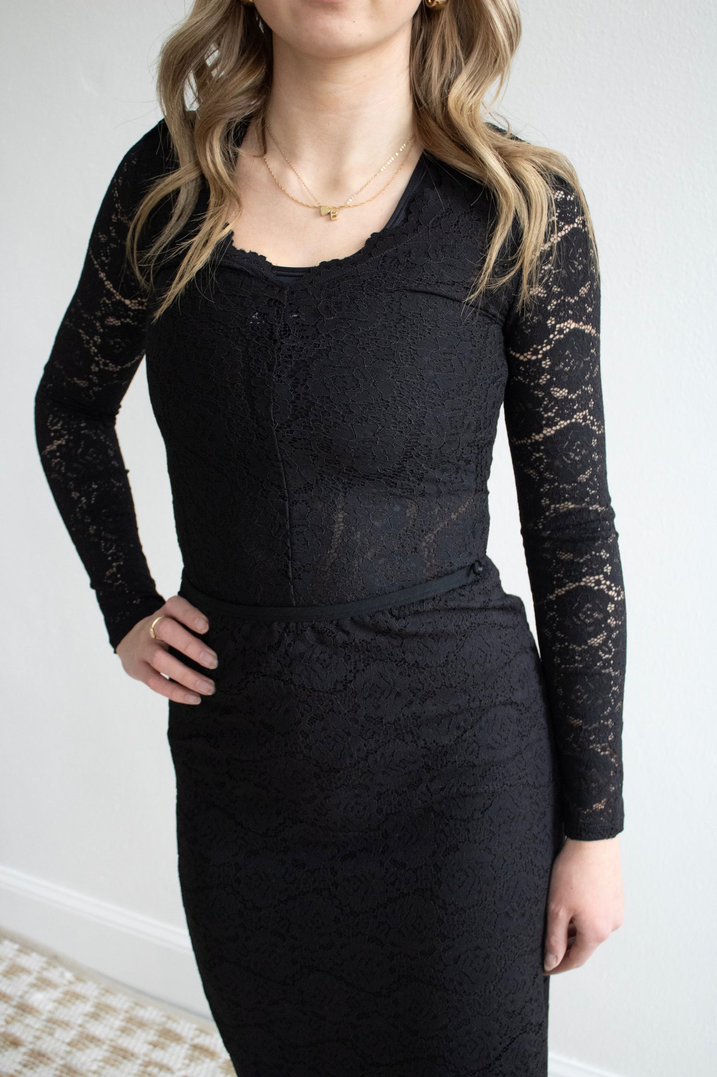 Aurora Lace Top - Black