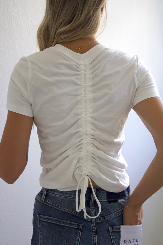Soul Ties Ruched Back Tee