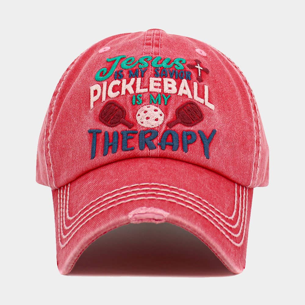 JESUS is My Savior PICKLEBALL Therapy Hat - Beige