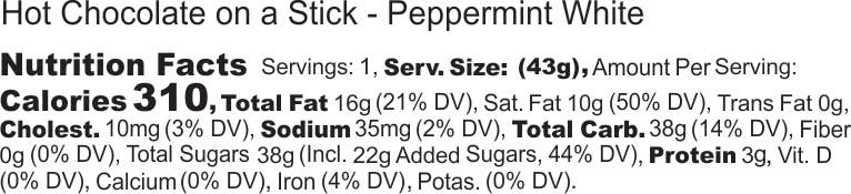 Hot Chocolate on a Stick - Belgian Milk