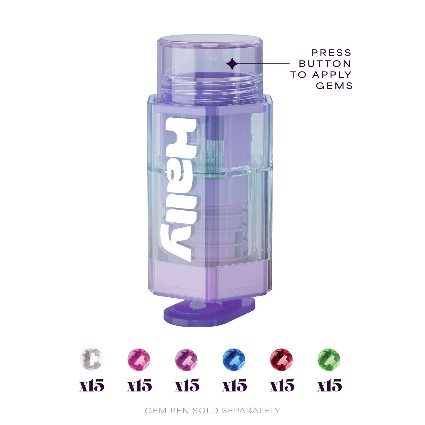 Hally Gem Pen Multi-Colored Refill 90 Count