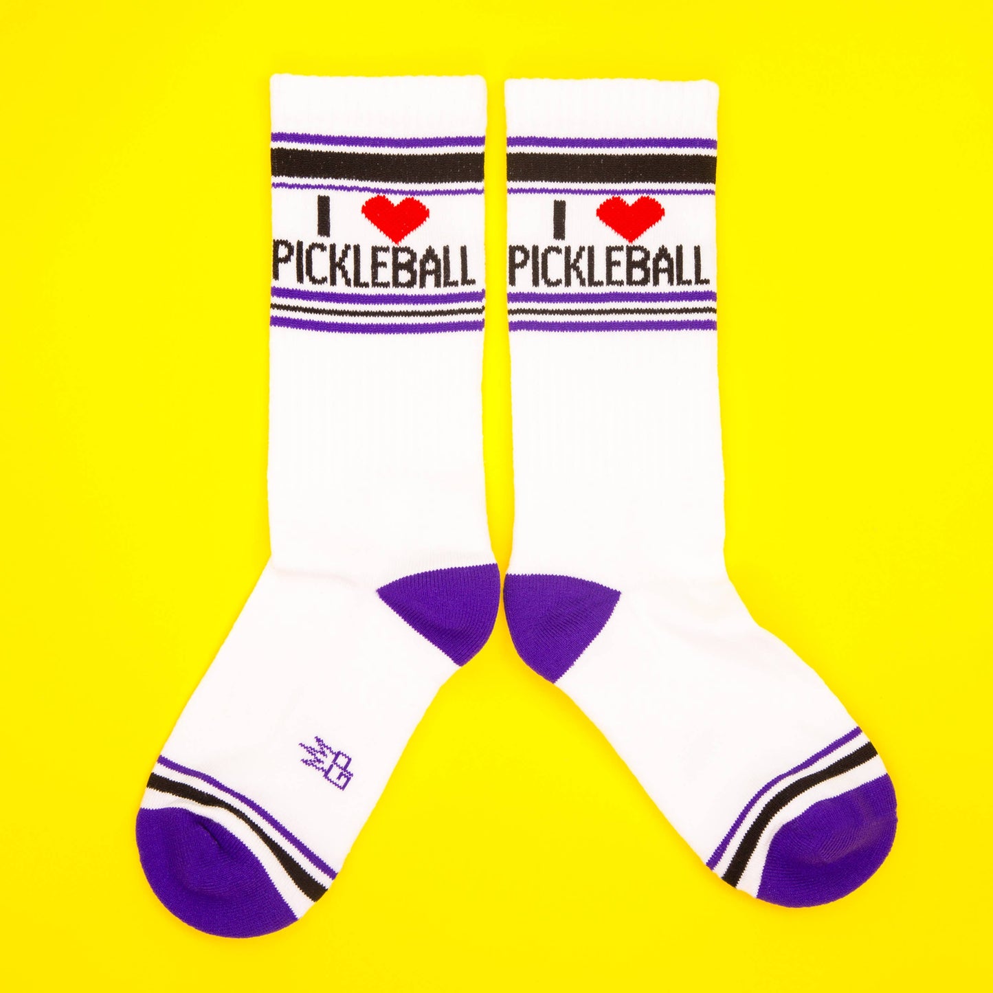 I Love Pickleball Gym Crew Socks