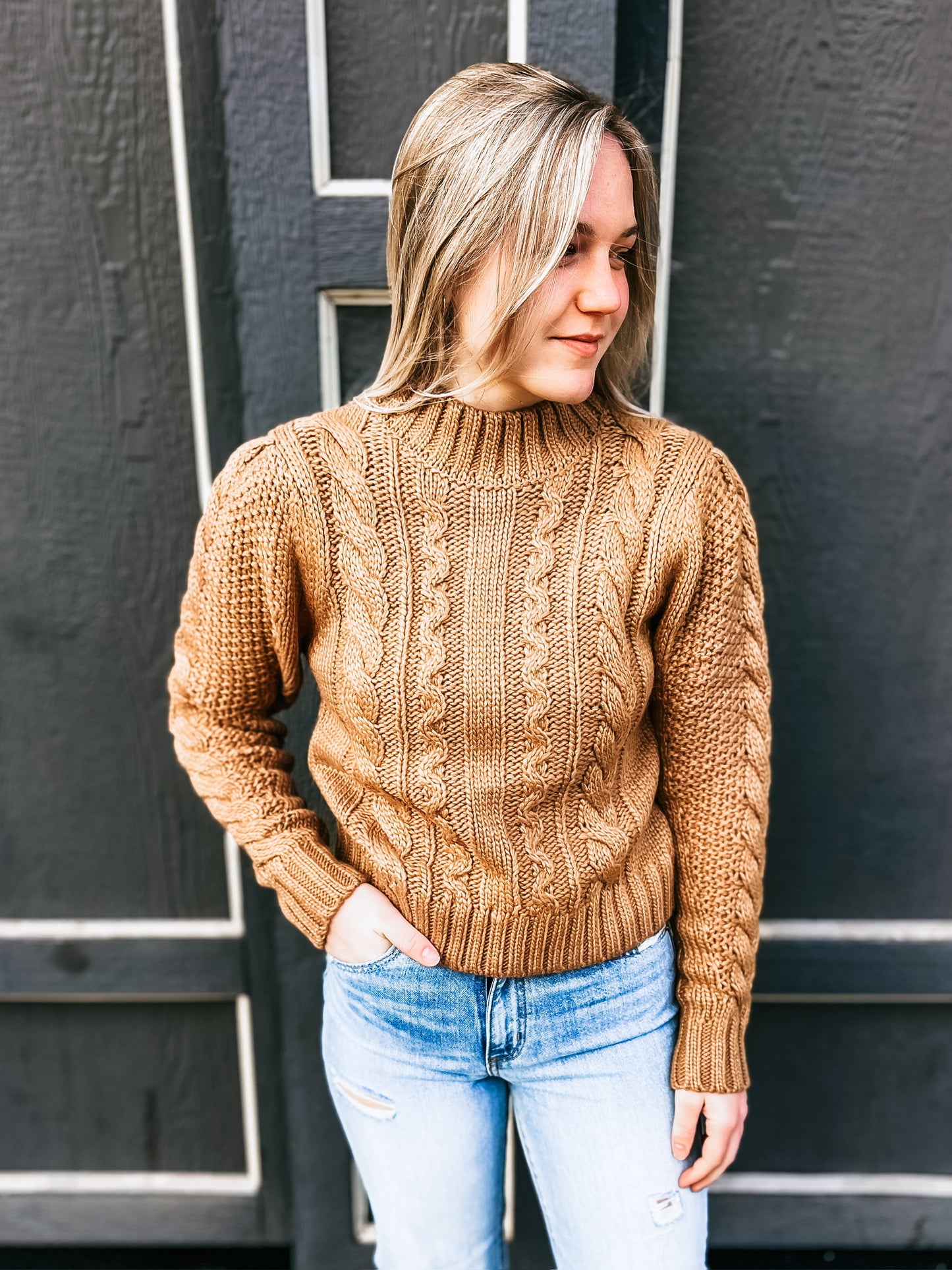 Catya Mock Neck Sweater
