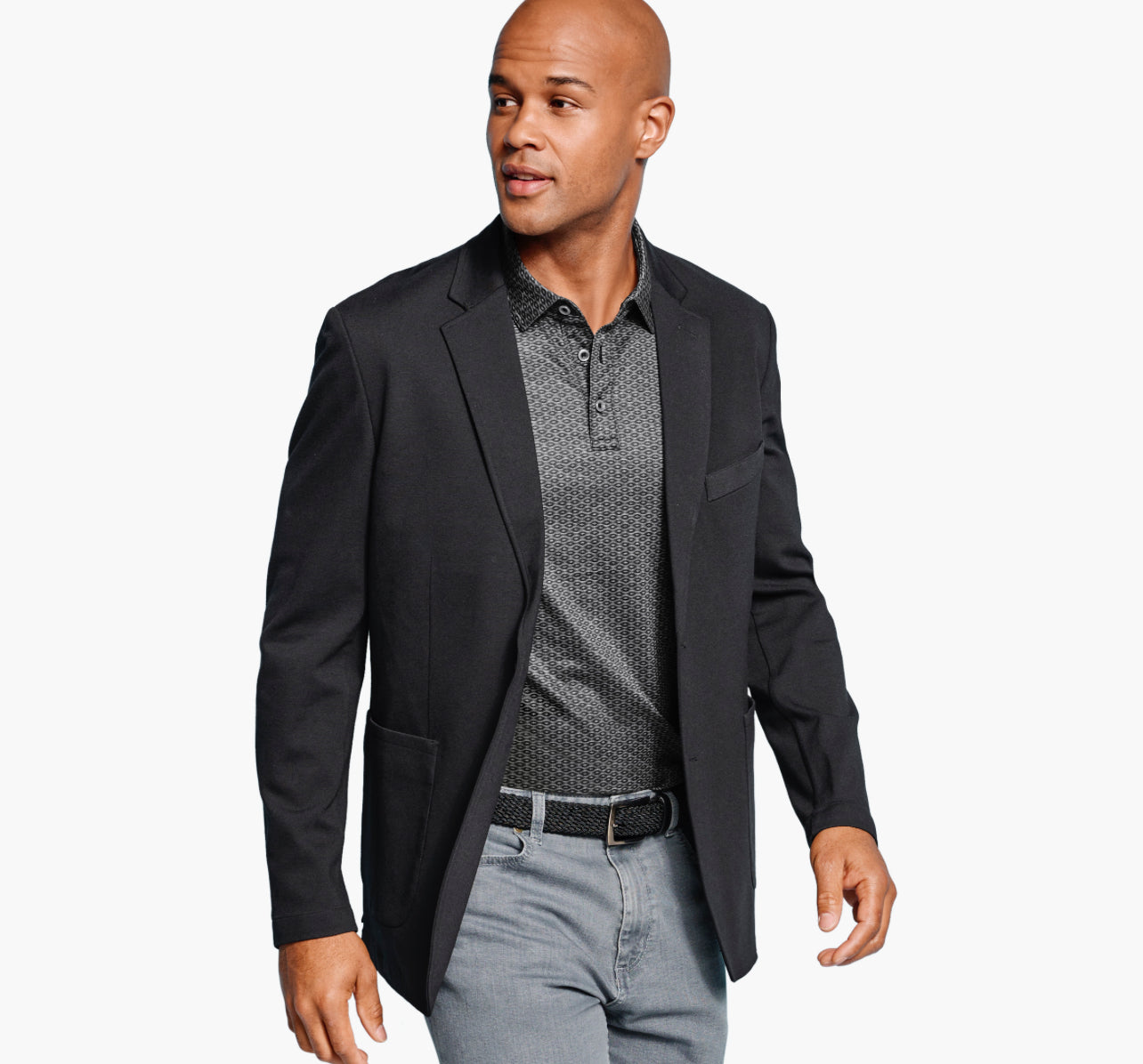 XC FLEX KNIT BLAZER - Black