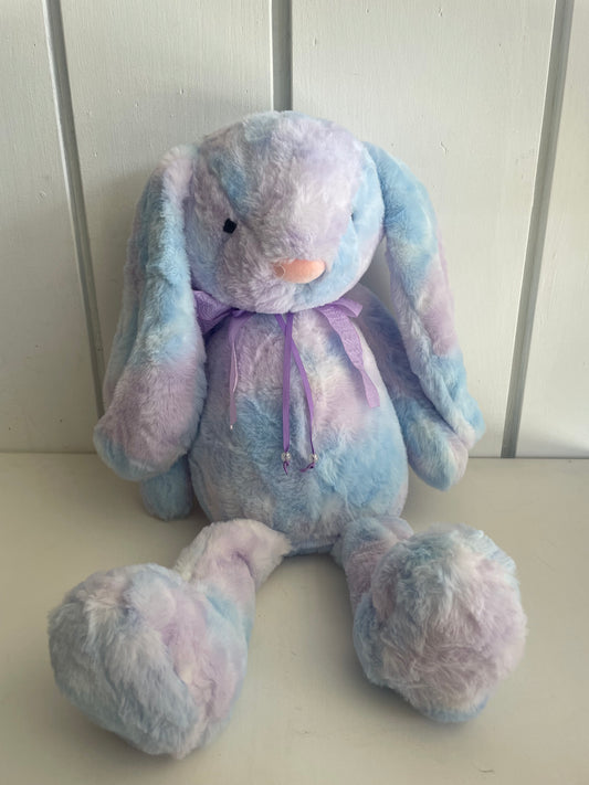 Tie-Dye Plush Bunny - Large Purple