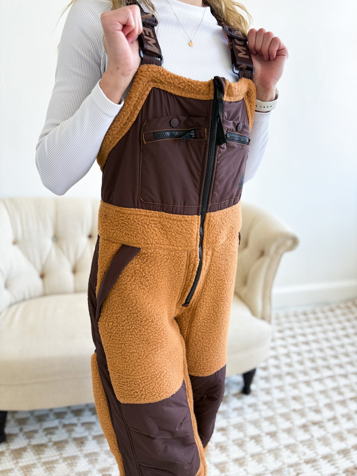 Hit The Slopes Overall - Camel Combo