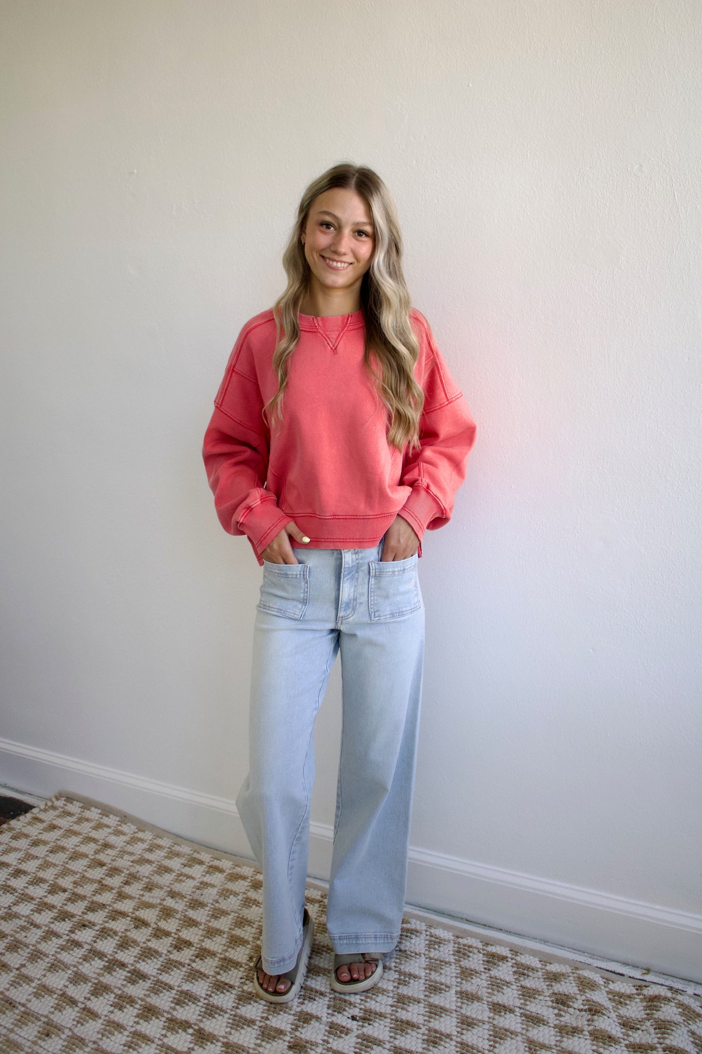 Intercept Pullover - Hibiscus