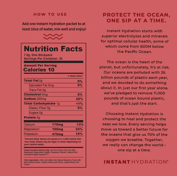 Instant Hydration Packet