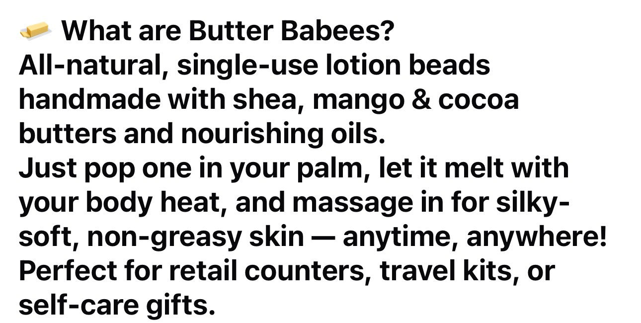 Butter Moisturizing Beads