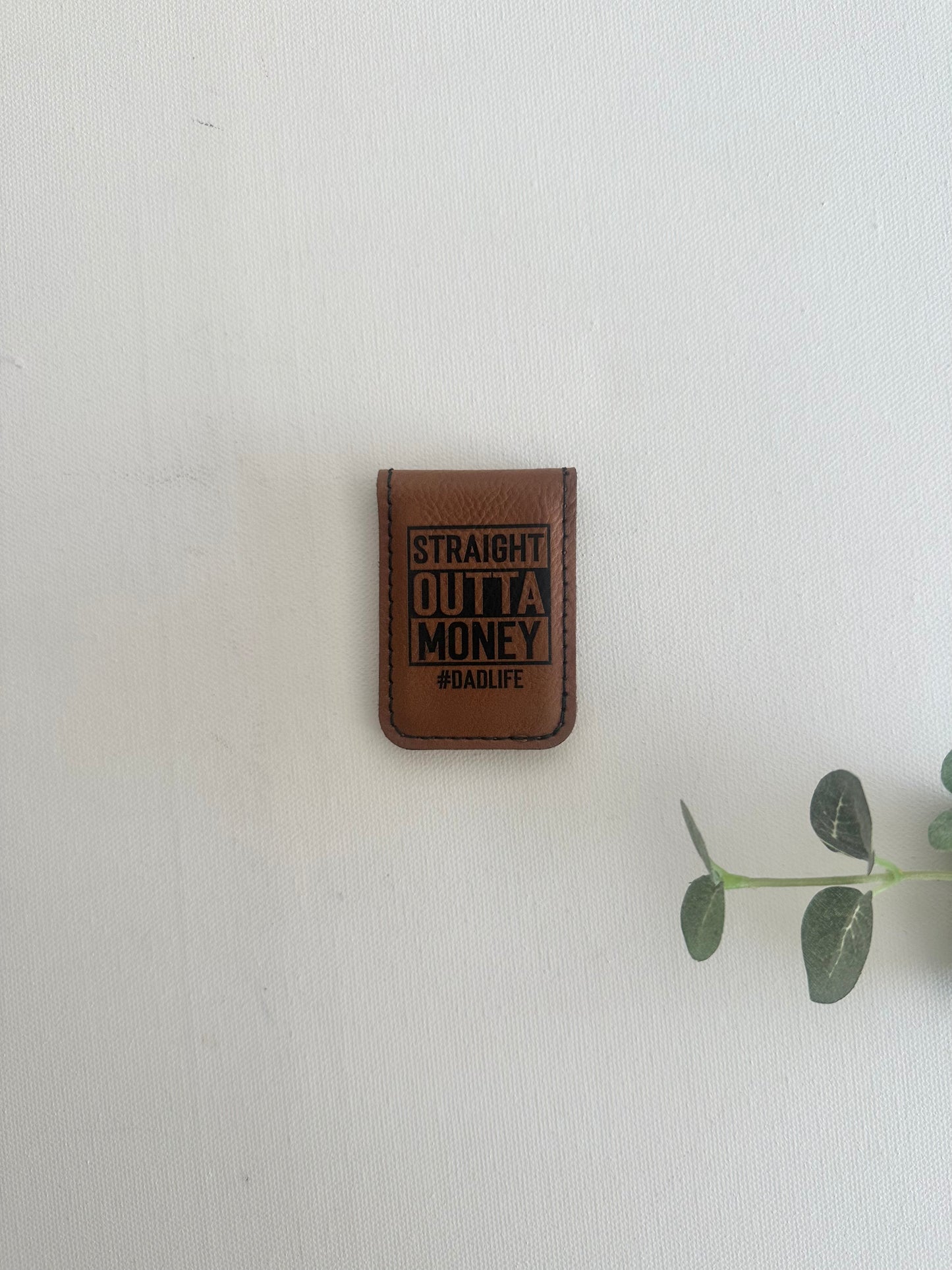 Leatherette Money Clip
