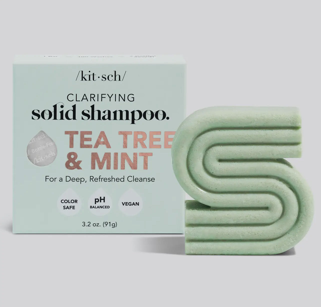 Tea Tree Mint Clarifying Shampoo Bar, Extra Strength