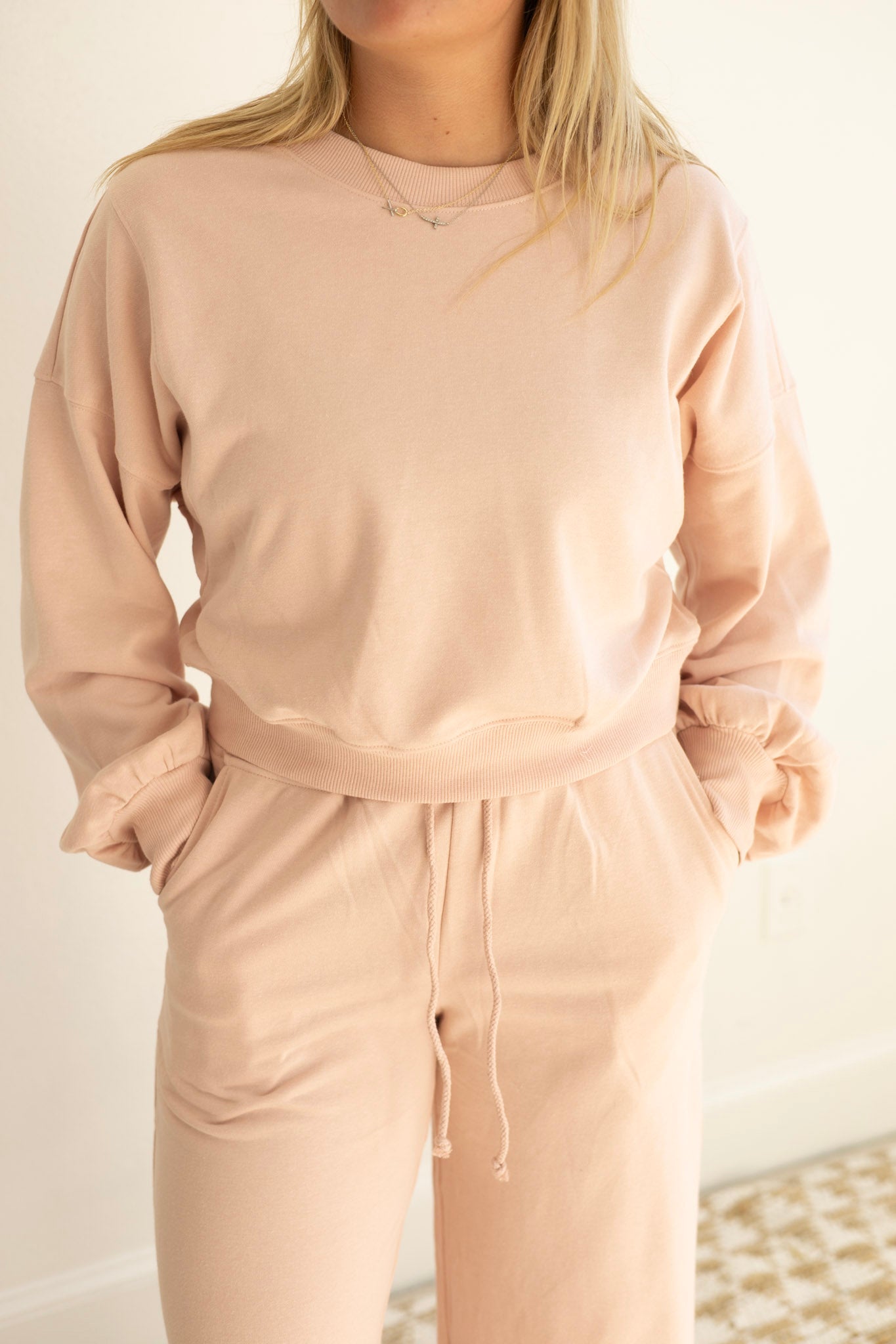 Pink Pullover/Wide Leg Pant Set