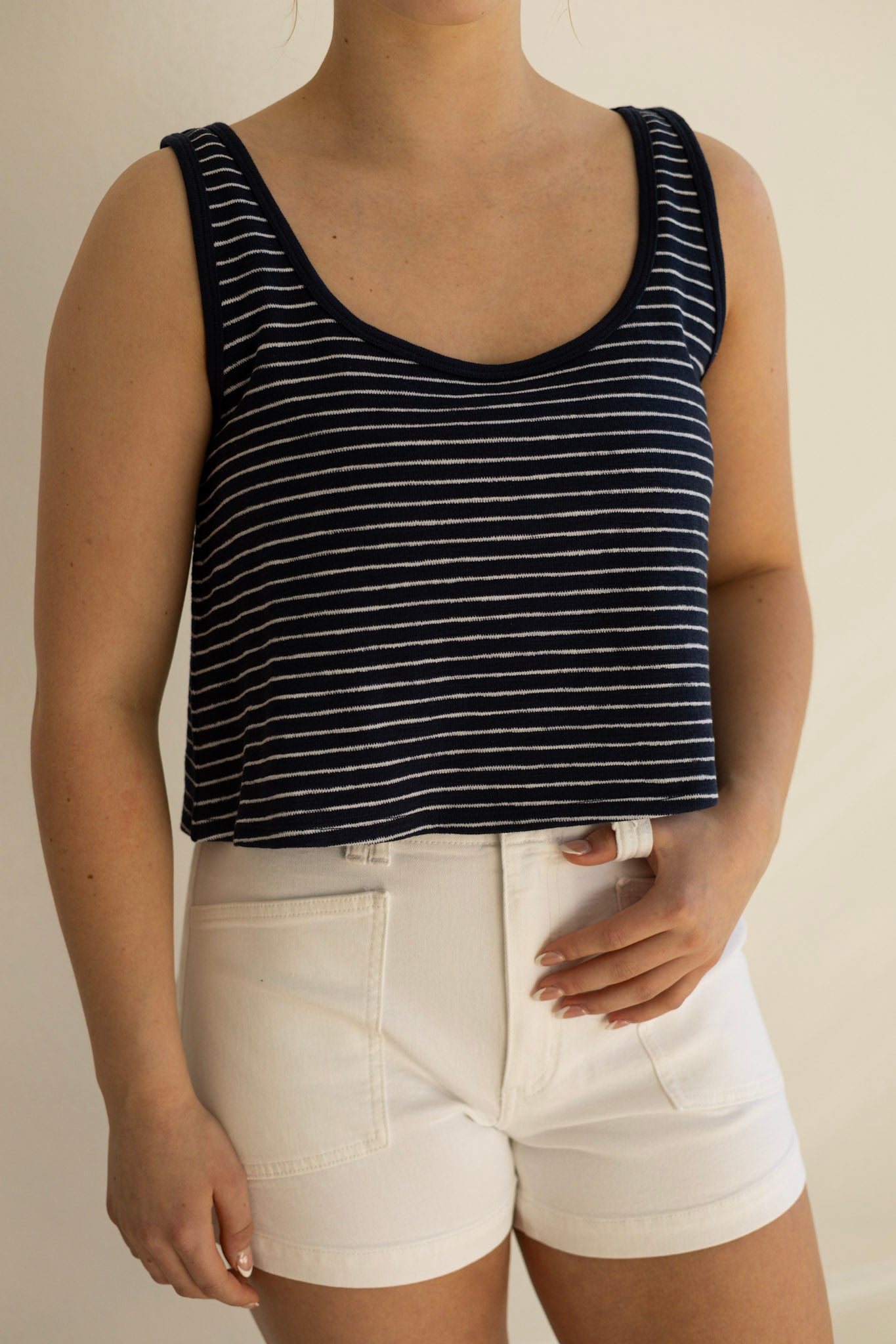 Yareli Striped Tank - Eclipse