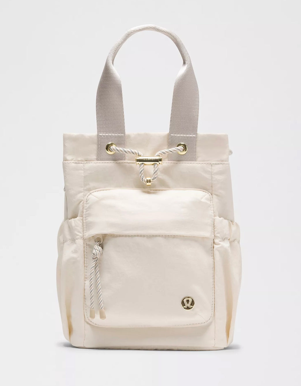 Convertible Bucket Bag *Mini - Ivory/Khaki/Gold