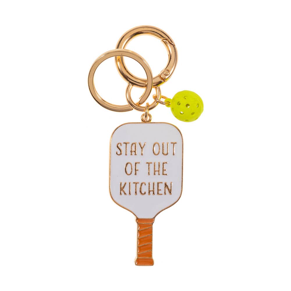 STAY OUT OF THE KITCHEN Pickleball Bag Charm - Pink