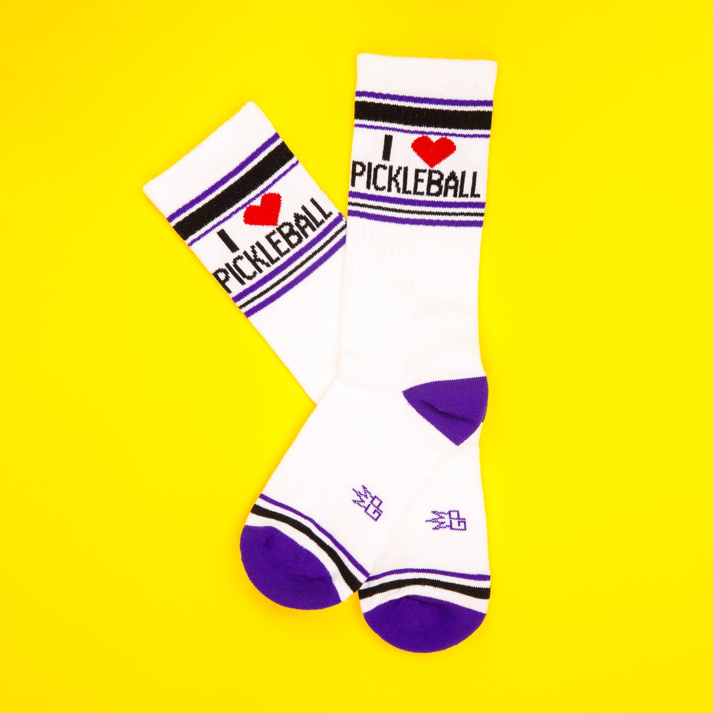 I Love Pickleball Gym Crew Socks