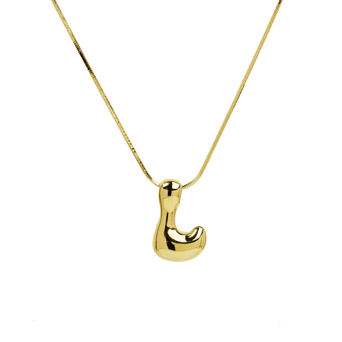Initial Waterdrop 18K Gold - L