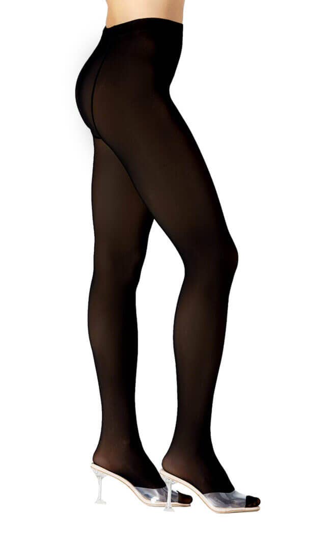 Skin Illusion Fleeced Tights: Black/Beige / L/XL / 220 grams