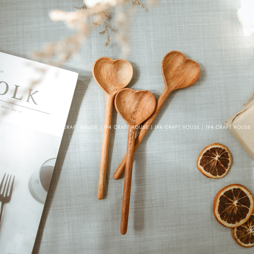 Best Mom Ever Engraved Wooden Heart Spoon
