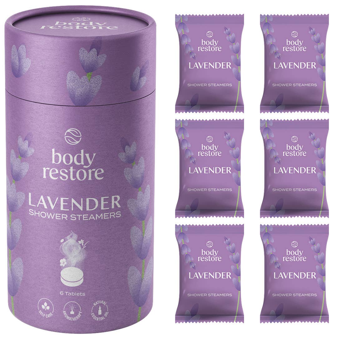 Body Restore Shower Steamer Aromatherapy Tube Pack of 6 : Citrus