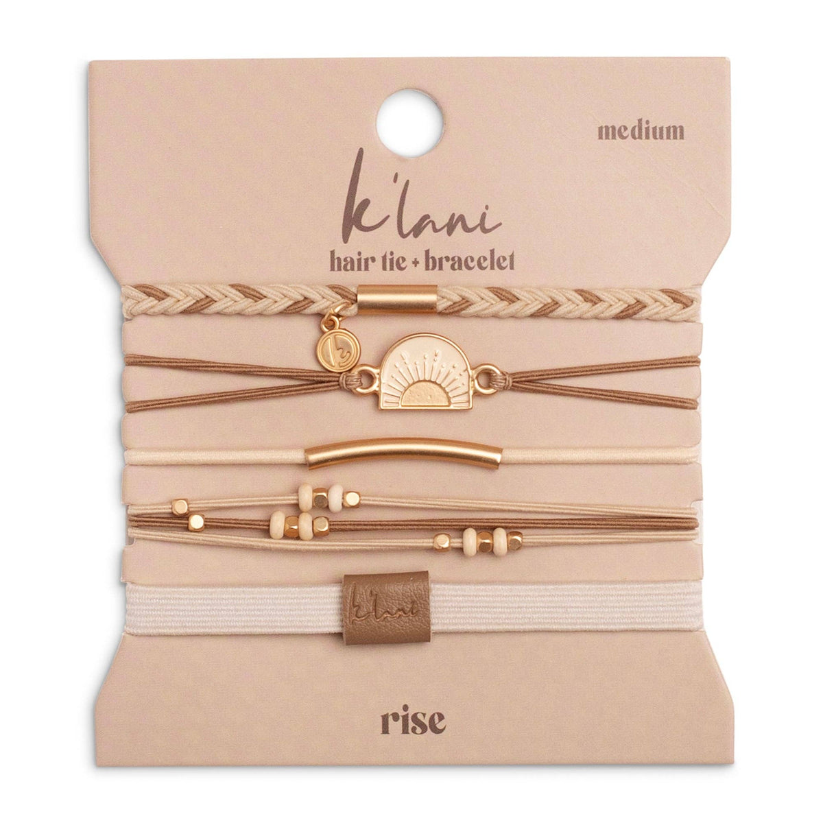 "Rise" Gold Sun Hair Tie Bracelets