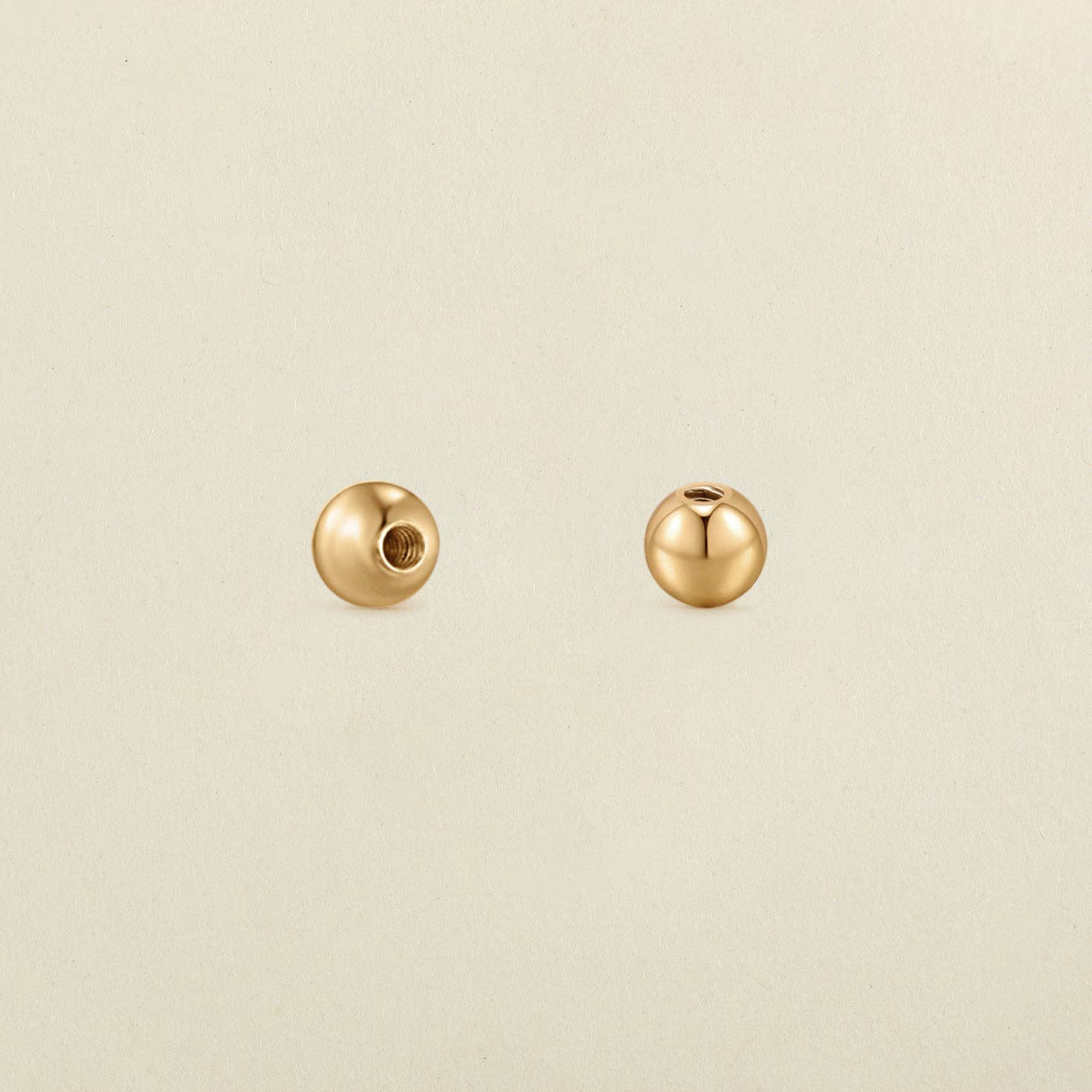Add-On Earring Ball Backs: Silver