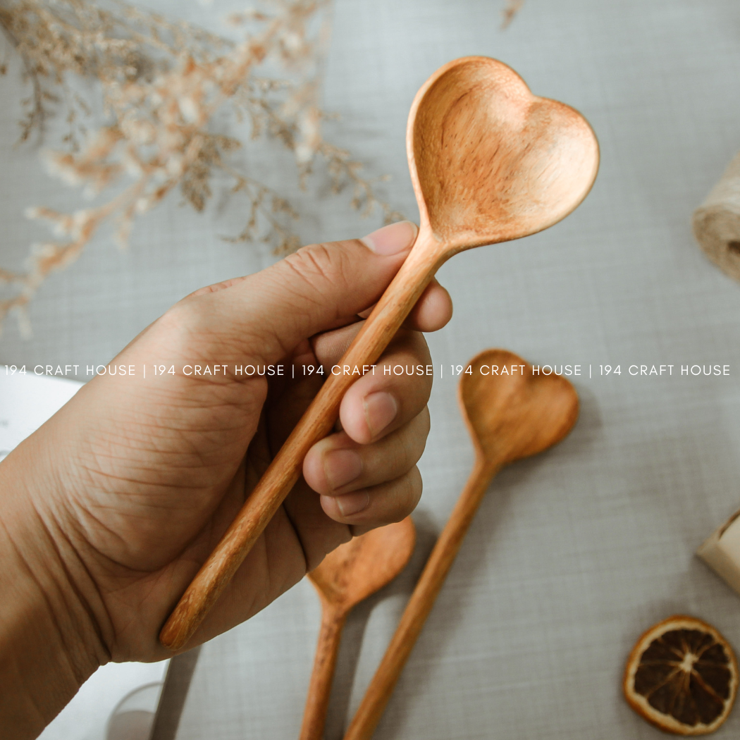 Best Mom Ever Engraved Wooden Heart Spoon