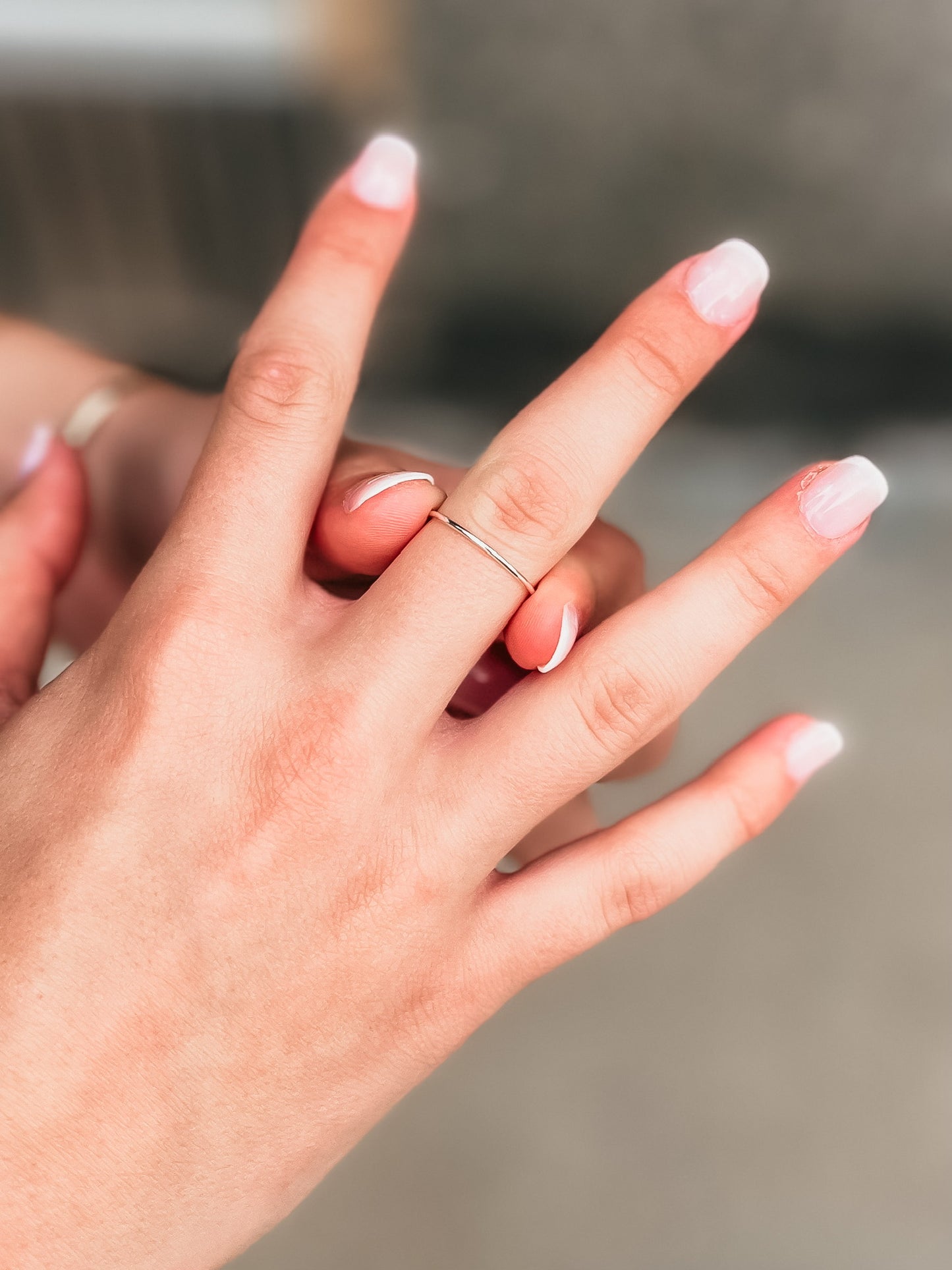Rounded Stacking Ring - Silver