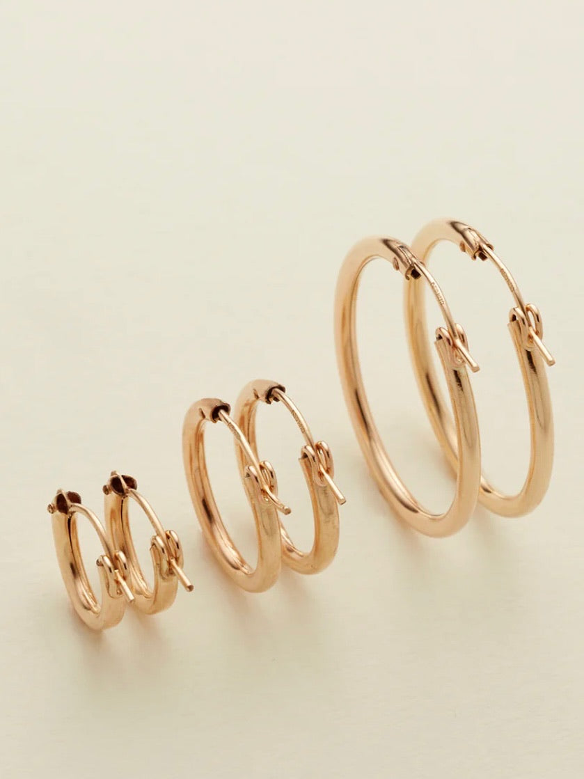 Live In Hoop Earrings - Gold Filled 20mm