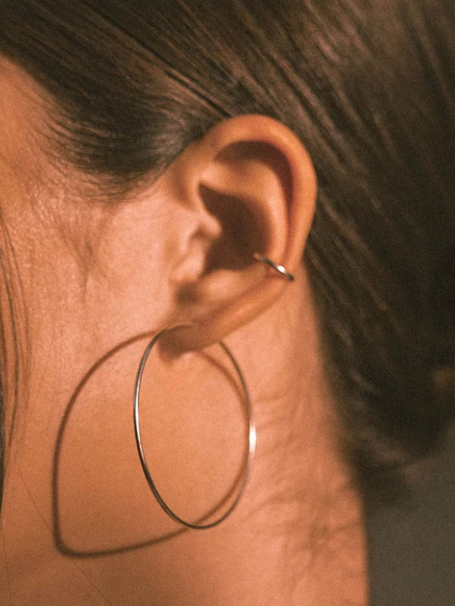 Live In Hoop Earrings - Gold Filled 30mm