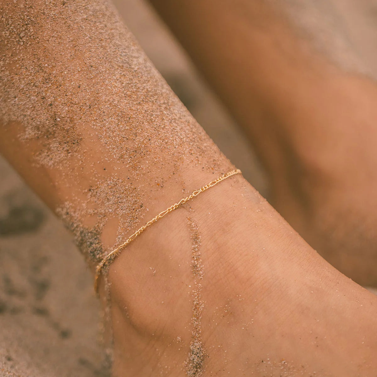 Figaro Chain Anklet - Gold Filled
