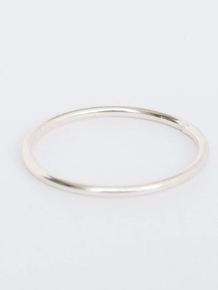 Rounded Stacking Ring - Silver