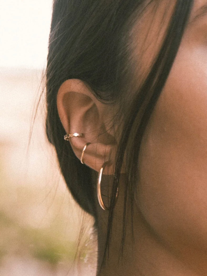 Live In Hoop Earrings - Gold Filled 20mm