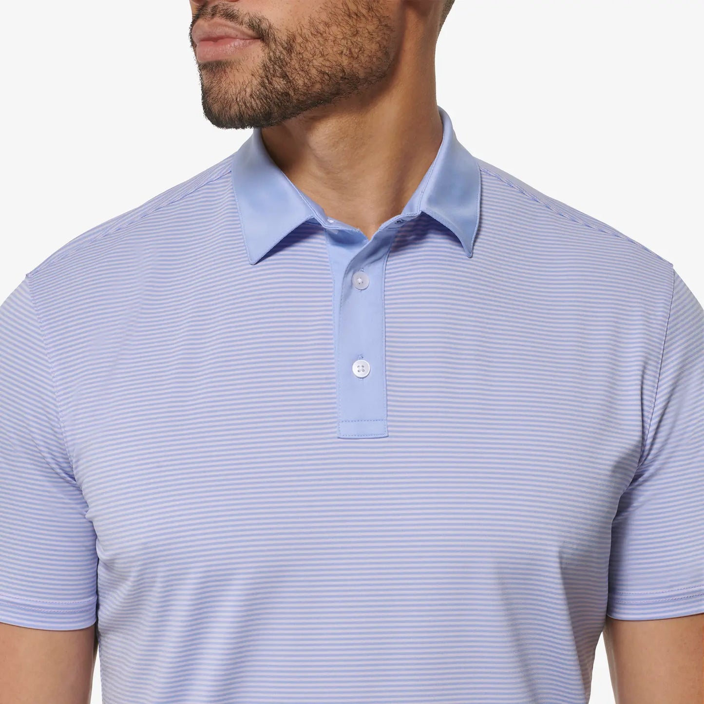 Versa Polo - Lavender Stripe