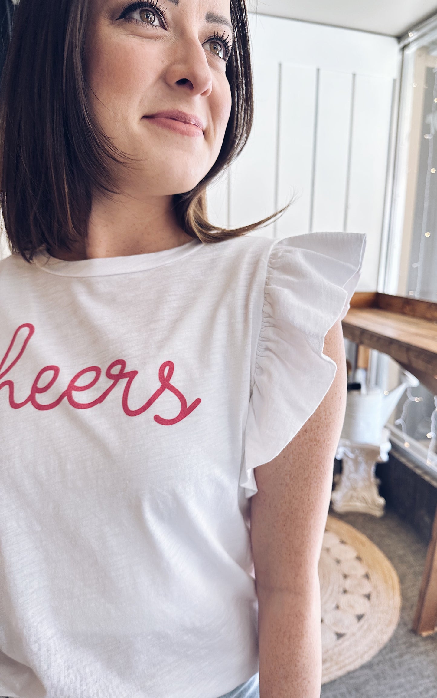 Cheers Ruffle Tee