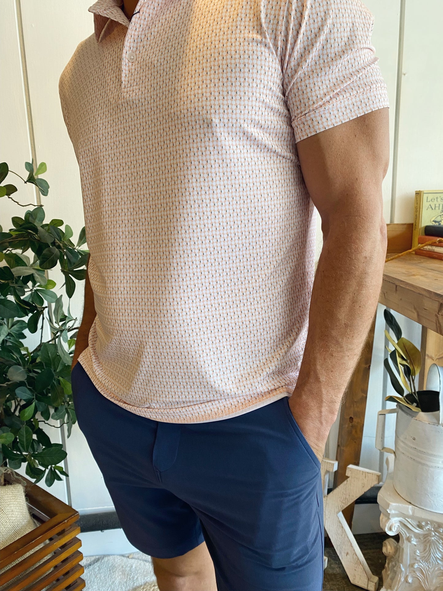 Versa Polo - Prairie Sunset Geo Print